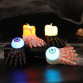 Halloween Ghost Hand Candle Light, Fake Skull Hand Decoration Prop, Glowing Party Ornament, Atmosphere Decor