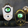 Halloween One-Eye Doorbell Decorative Item, Electric Sound and Light-Up Eyeball Doorbell, Bar and Escape Room Prank Prop