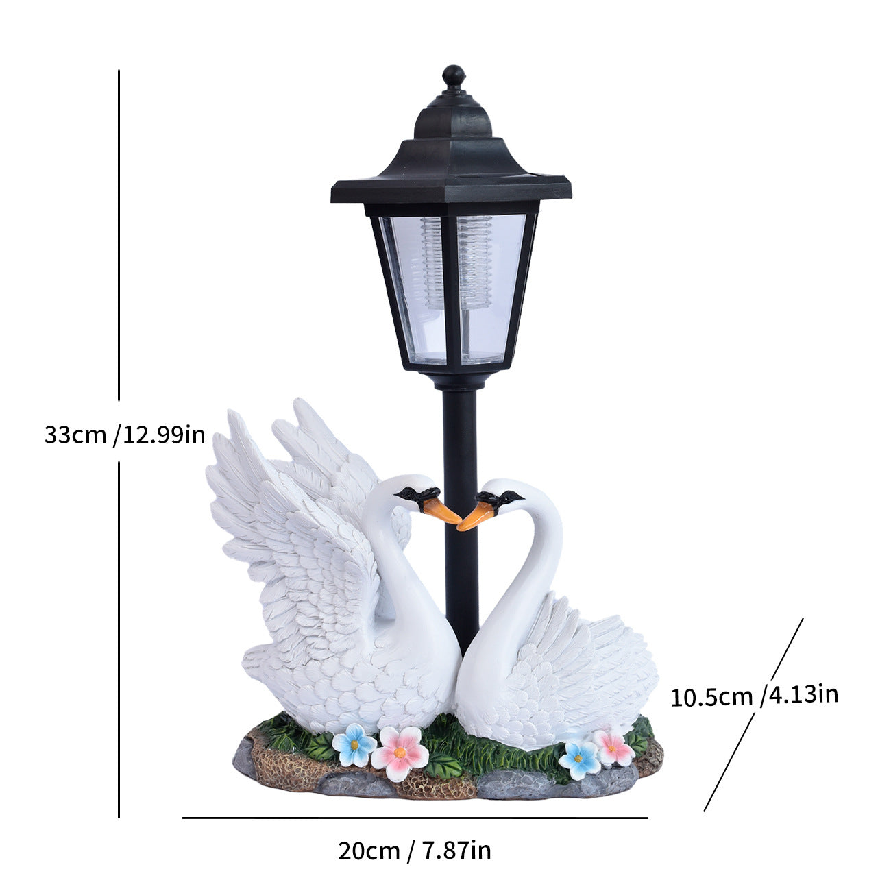 Realistic White Duck Decoration Outdoor Garden Solar Light Ornament for Villa and Courtyard Creative Decor
