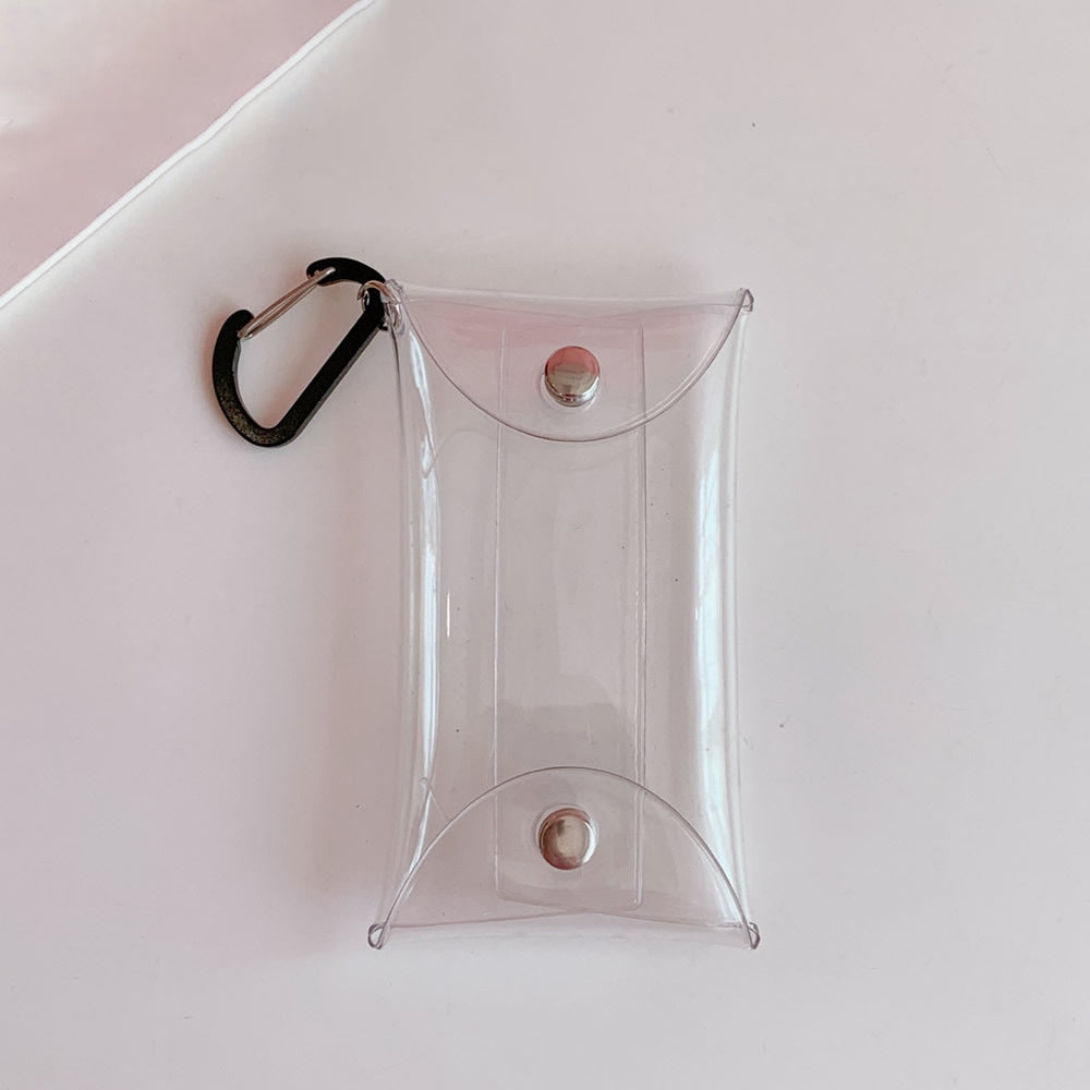 Cute Mini Coin Purse Bag Transparent Portable Card Bag Coin Bag Lipstick Storage Small Simple Pendant Baby Bag