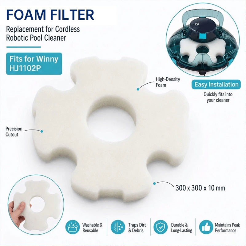 Compatible with WINNY HJ1102-P Robotic Pool Cleaner – High-Absorption Pool Filter Media