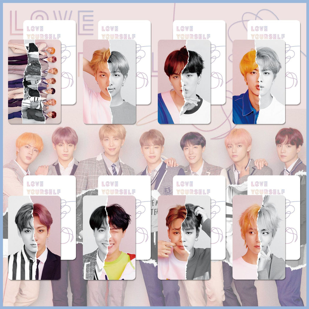 Bulletproof Youth League Plastic Card Hard Card Love Yourself Knot Answer Surrounding PVC Card Set Of 8