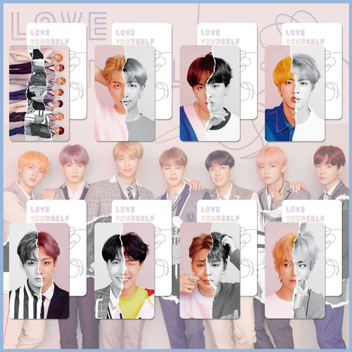 Bulletproof Youth League Plastic Card Hard Card Love Yourself Knot Answer Surrounding PVC Card Set Of 8
