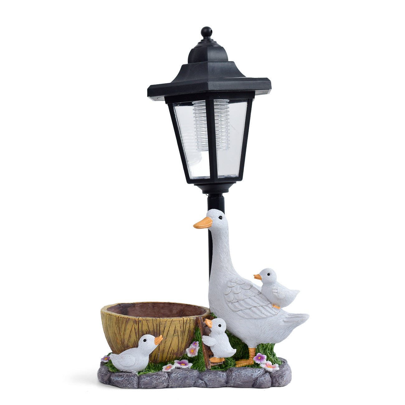 Realistic White Duck Decoration Outdoor Garden Solar Light Ornament for Villa and Courtyard Creative Decor