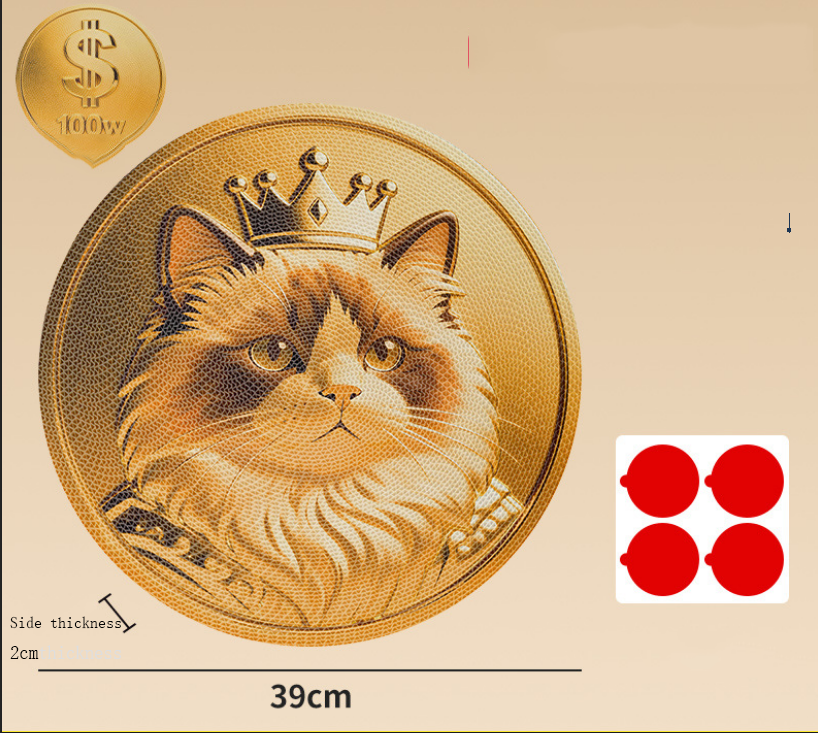 Original Corrugated Cardboard Cat Scratcher Wall-Mounted Rotating Vinyl Record Style Cat Scratch Board Oil Painting Design Cat Claw Board Gift