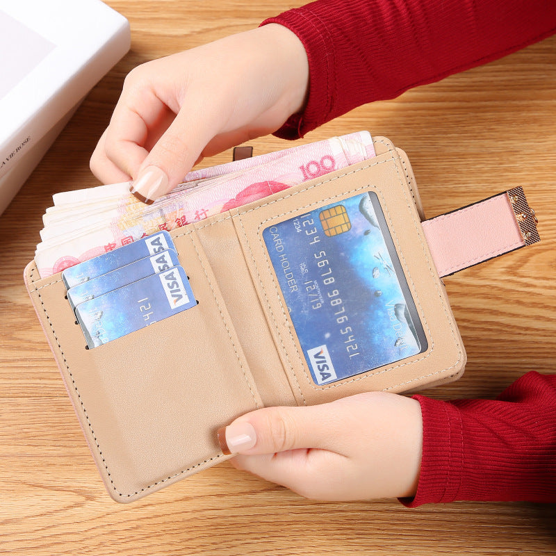 Hollow leaf zipper buckle coin purse