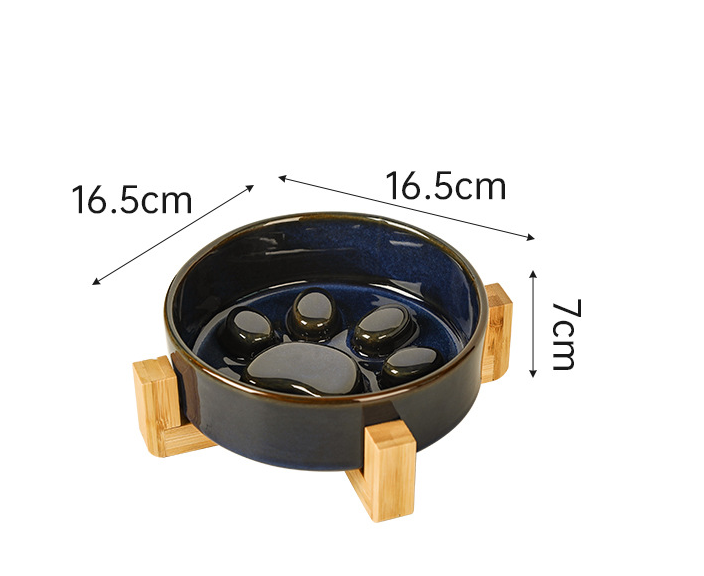 Kiln-changing ceramic pet cat bowl basin dog bowl drinking bowl
