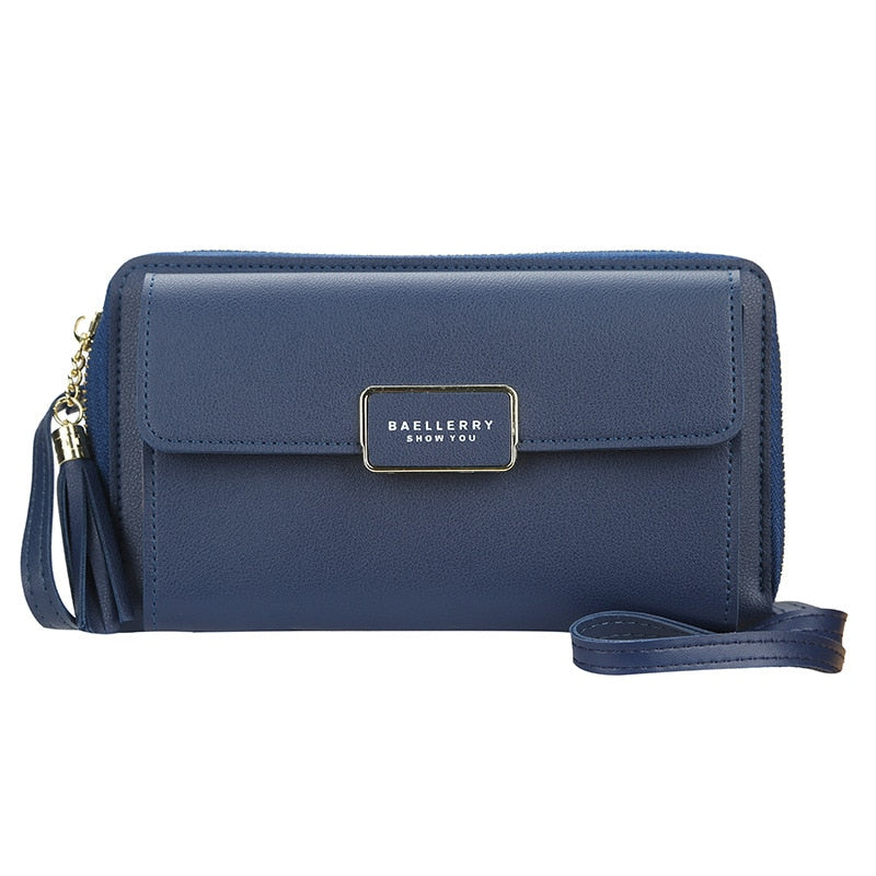 Fashion Long Women Wallets High Quality Sequined PU Leather Card Holder Female Purse Zipper Brand Wallet For Girl