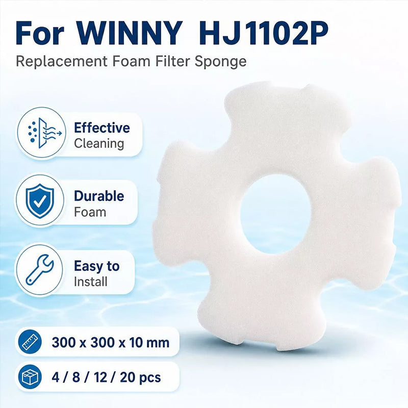 Compatible with WINNY HJ1102-P Robotic Pool Cleaner – High-Absorption Pool Filter Media