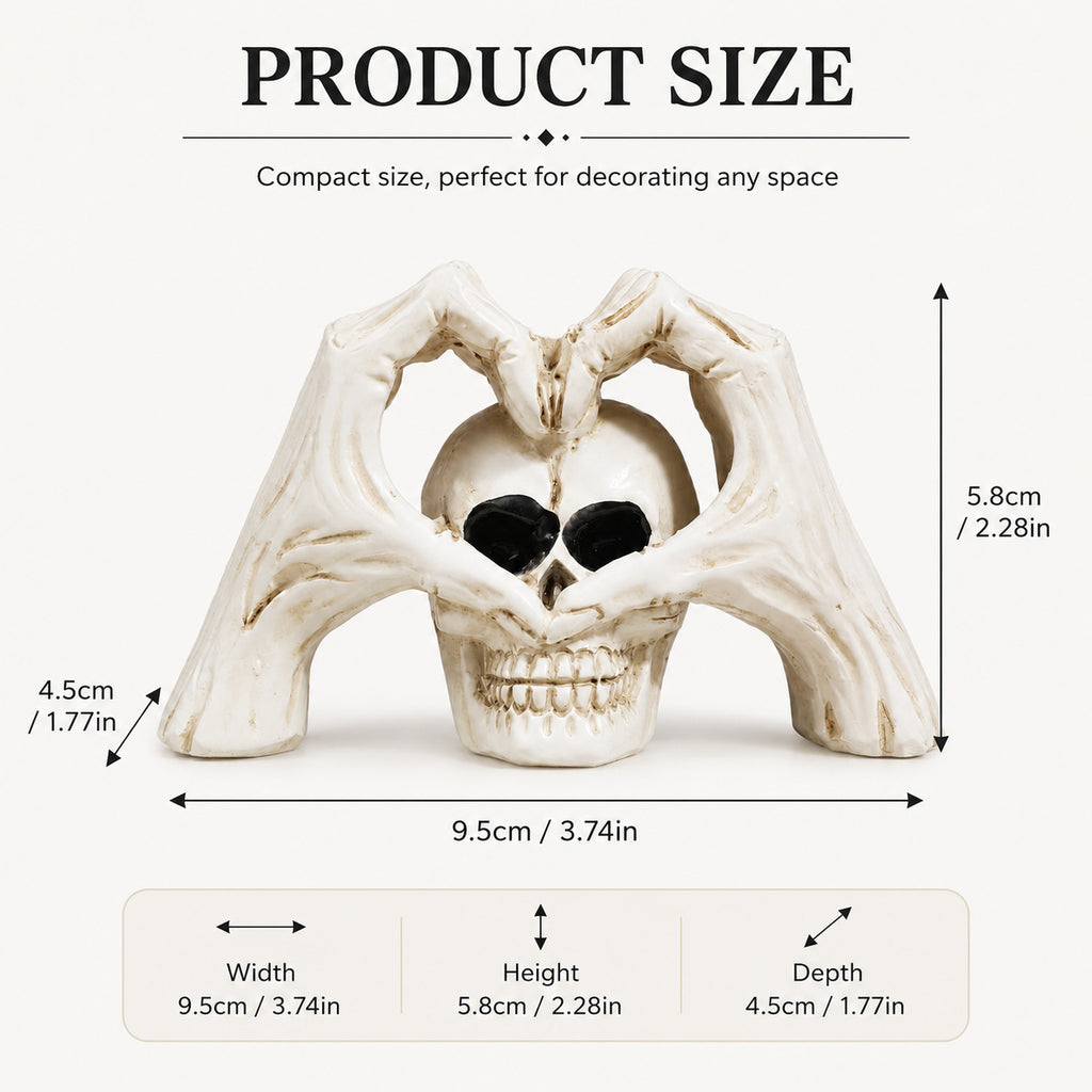 Halloween Skull Decorative Ornament Creative Minimalist Decoration for Party Love Theme