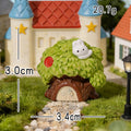 Miniature Landscape Creative Simulation Cartoon Castle House Garden Decoration DIY Ornament Moss Elegant Small Decorative Item