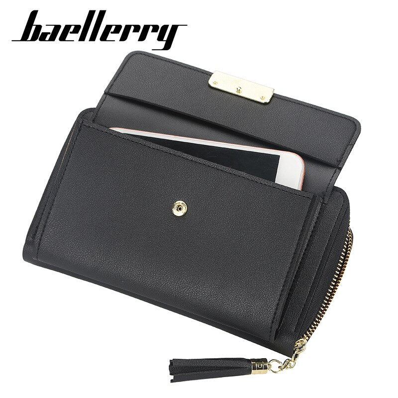 Fashion Long Women Wallets High Quality Sequined PU Leather Card Holder Female Purse Zipper Brand Wallet For Girl
