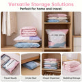 Pump-Free 3D Vacuum Bags, 3-Sec Compression, Reusable